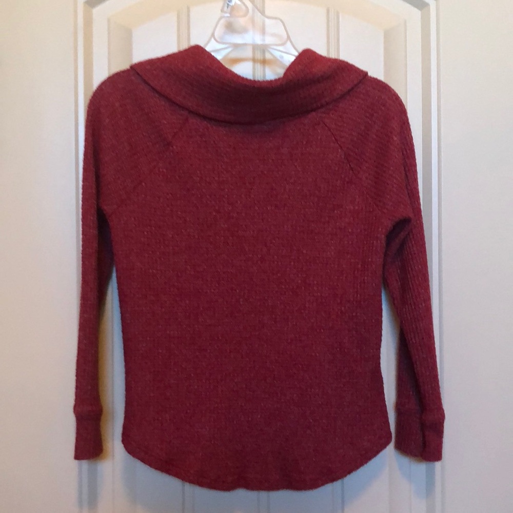 Toddler girl orange sweater